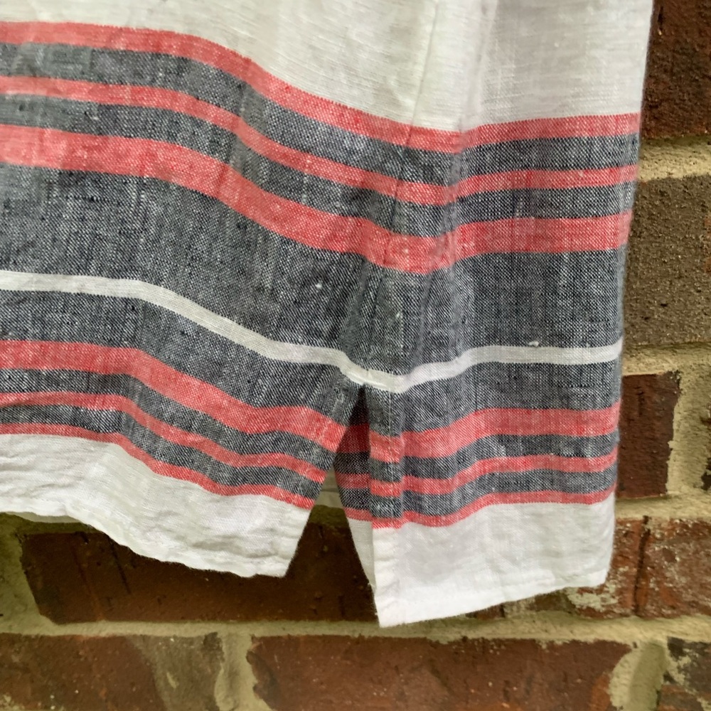 Talbot’s Linen Blouse With Smocking, Size Medium - image 4